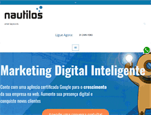 Tablet Screenshot of nautilos.com.br